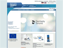 Tablet Screenshot of dentsply.eu